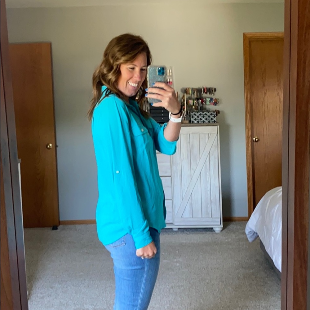 Loft Button Down Blouse - image 4